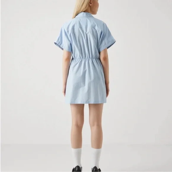 2/$40 NWT Abercrombie & Fitch Button Down Ruched Dress - Picture 3 of 10